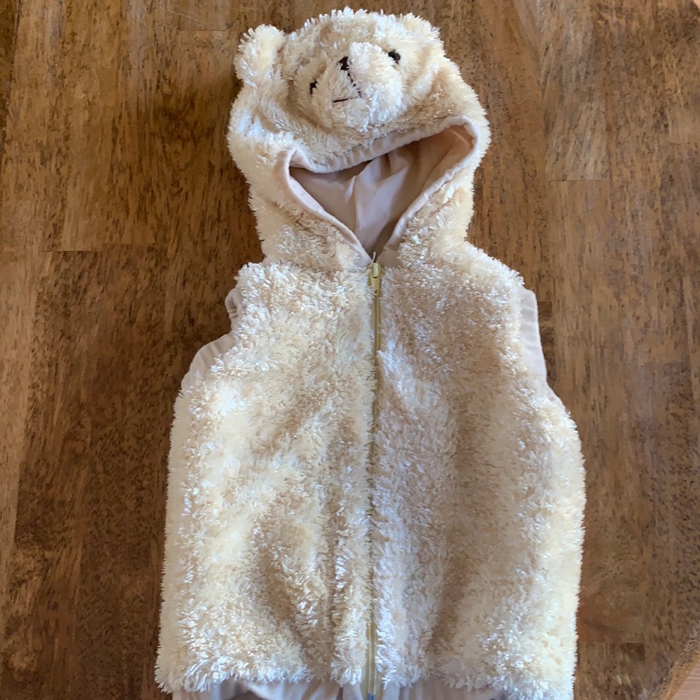 Child’s dress-up hooded bear vest for ages 2-4